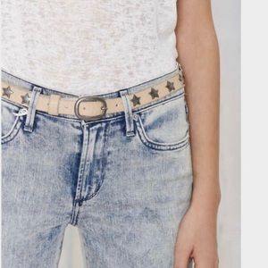 Maison Scotch Star Leather Belt